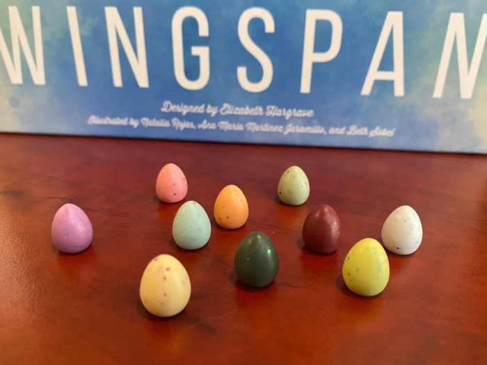 Wingspan Speckled Eggs accessoire verschillende kleuren eieren